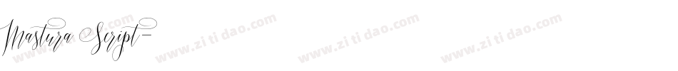 Mastura Script字体转换